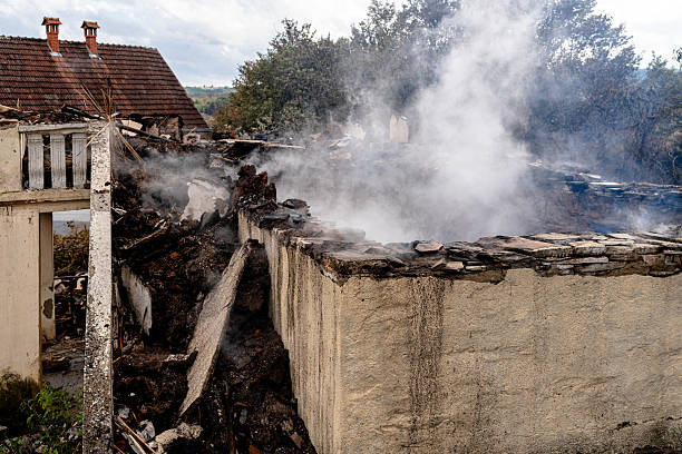Professional Fire Damage Repair technician working in Pflugerville, TX